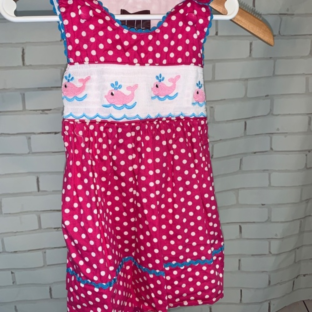 Lil Cactus dress with whales